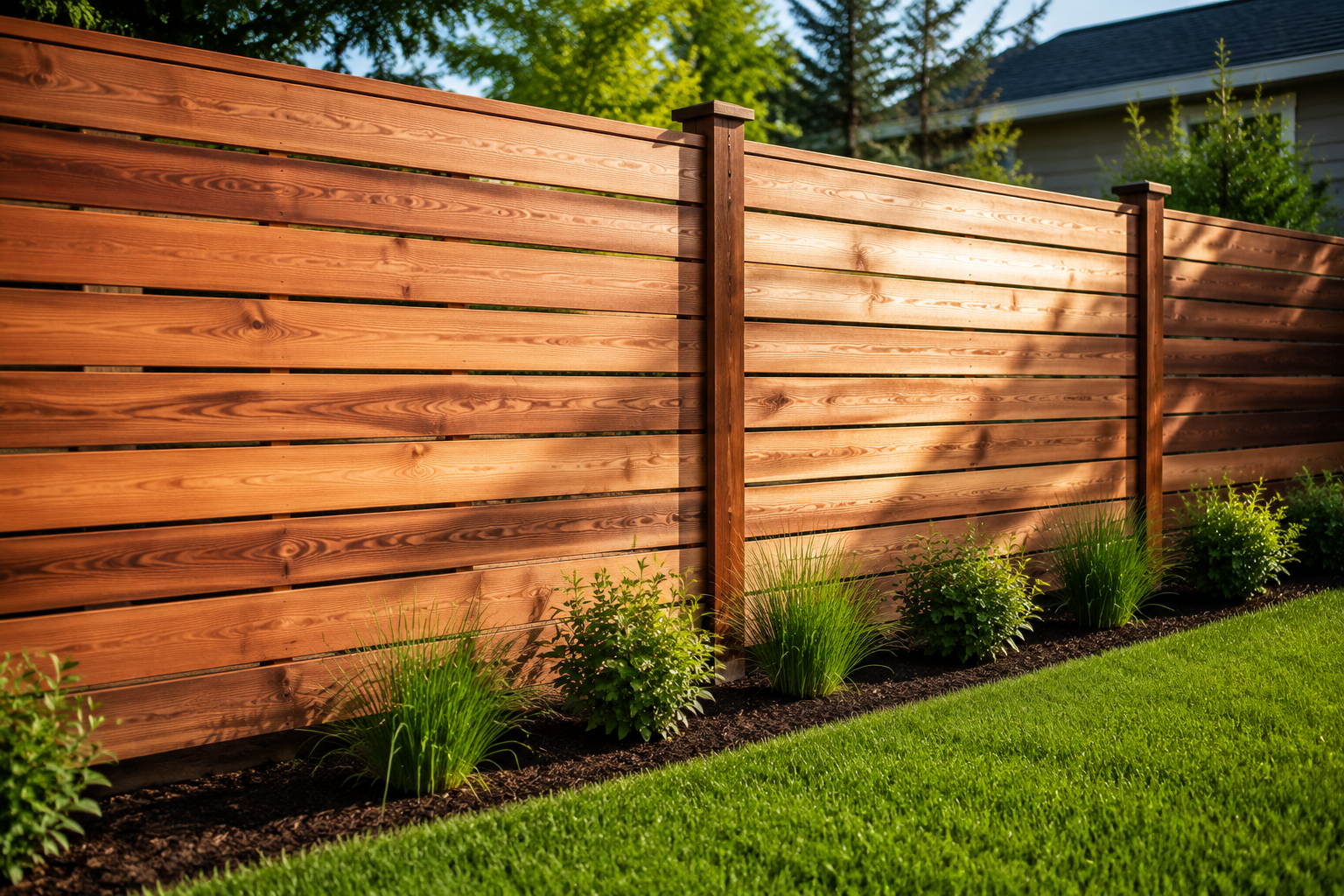 Cedar Fencing project by Glyco Landscaping